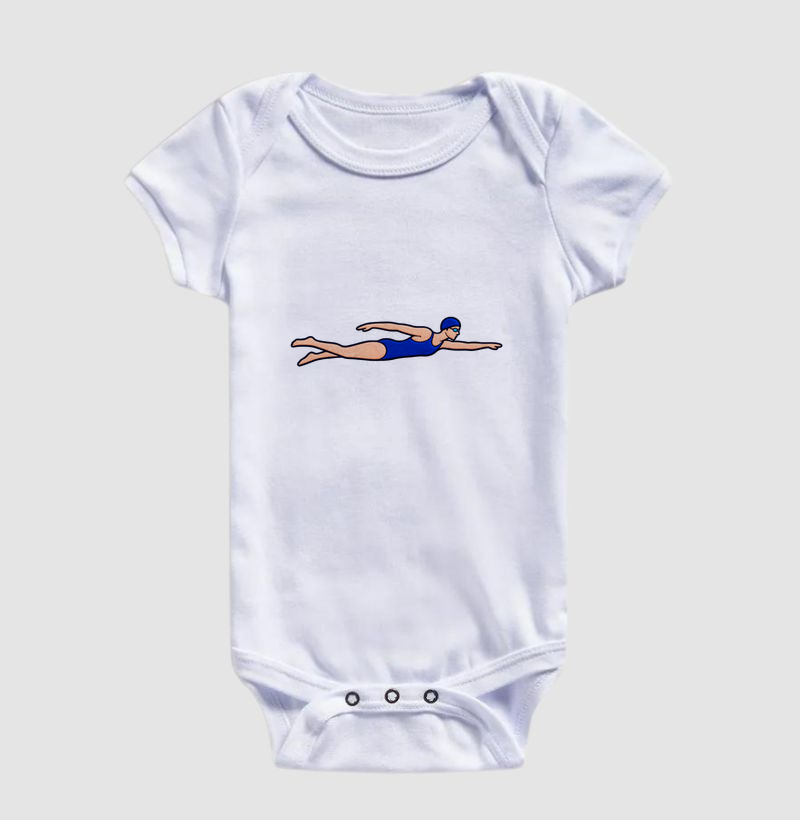 Body Infantil Natação - Nadadora Crawl (1) - Imagem 3