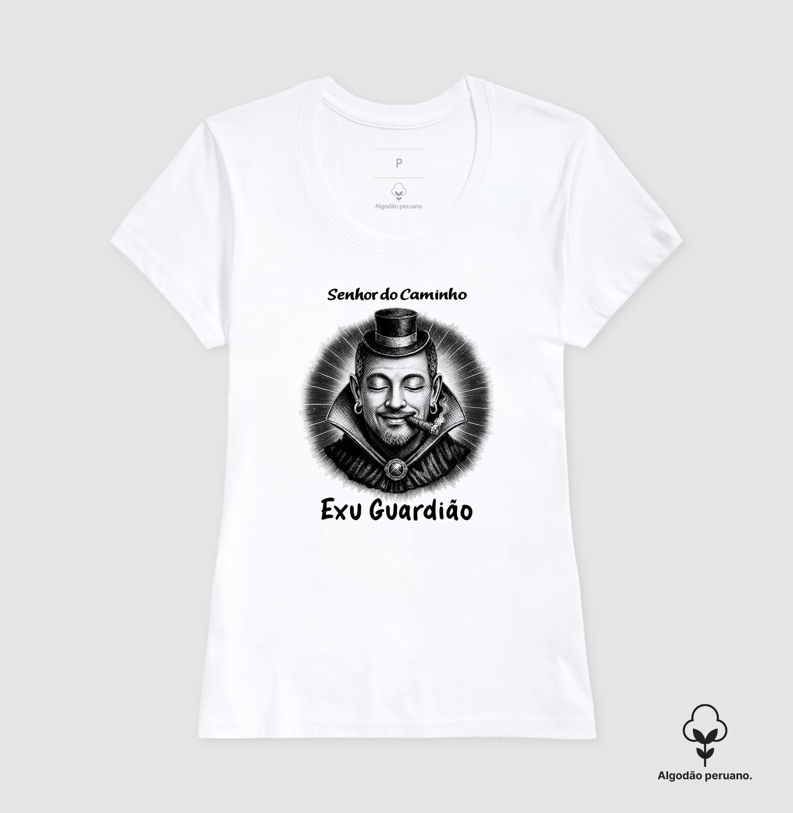 Exu Guardião • Senhor do Caminho (algodão peruano) - Imagem 5