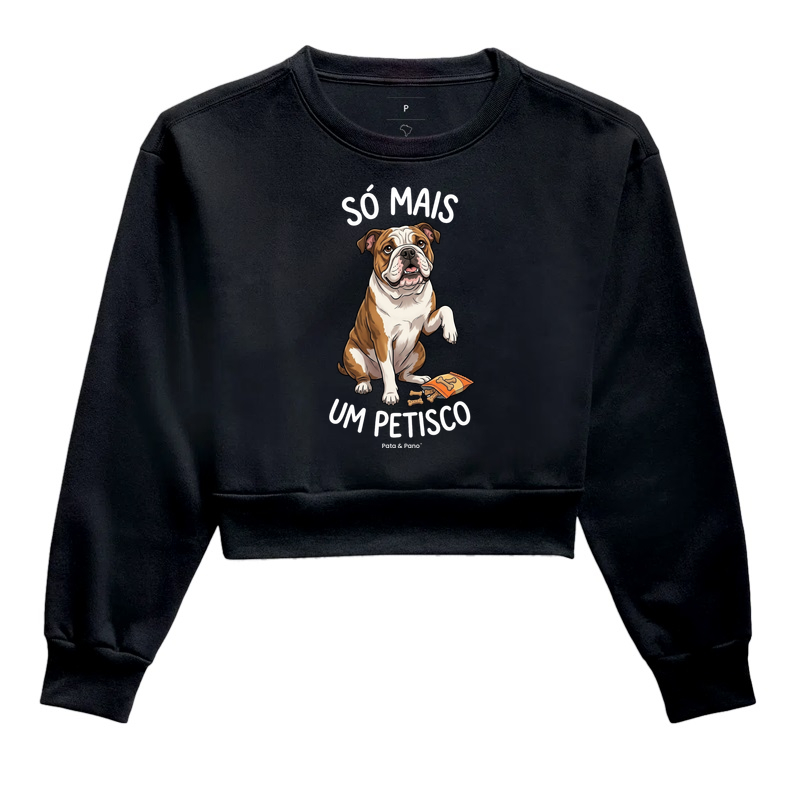 CROPPED MOLETOM BULLDOGUE INGLÊS PETISCO - Imagem 2