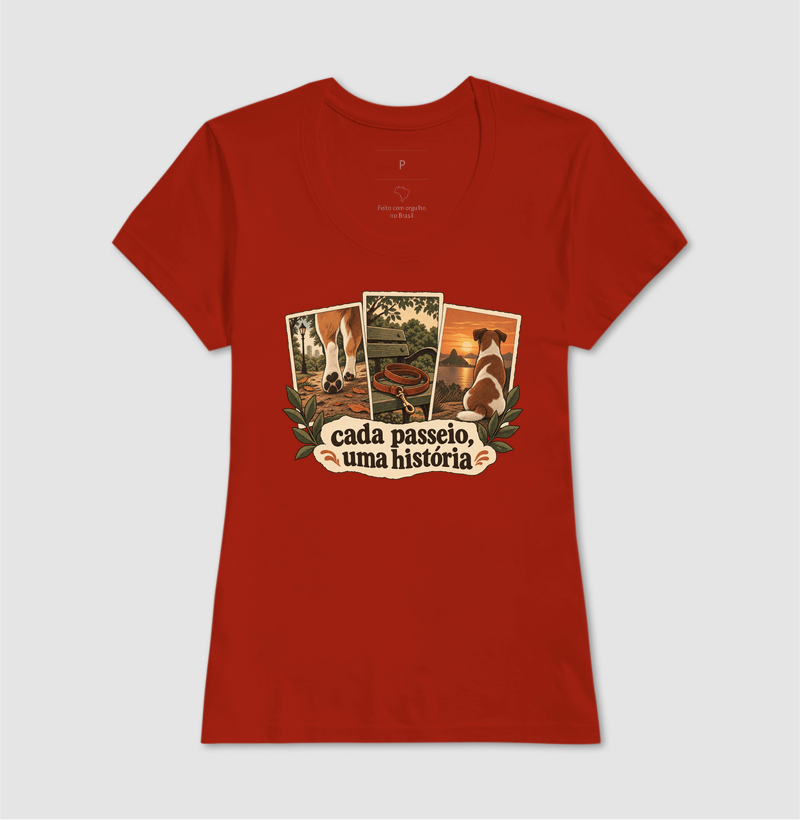 Camiseta Cachorro Memórias "cada passeio, uma história" | Pelo & Pano - Imagem 11