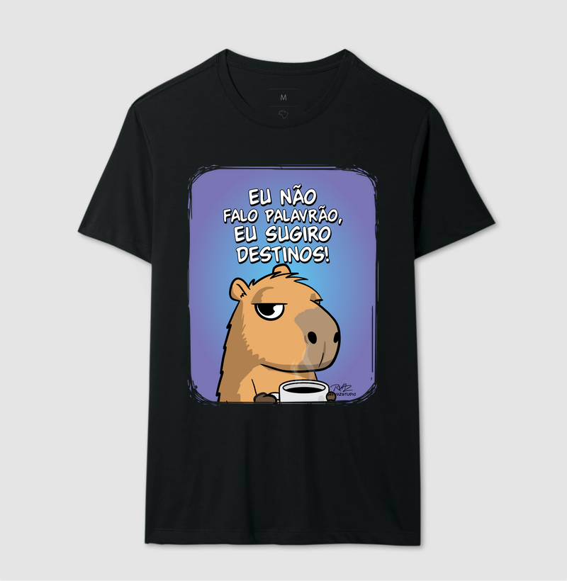 Camiseta Capivara Sugiro Destinos - Imagem 2
