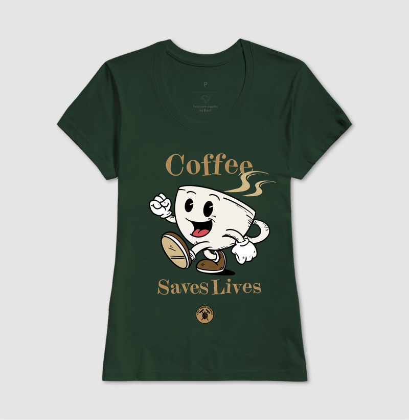 Camisa Café Coffee saves lives  - Imagem 13