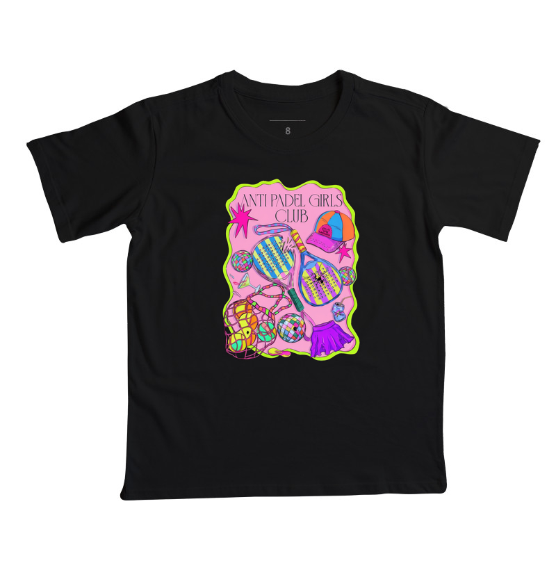 Camiseta Feminina Anti Padel Girls Club Rosa - Imagem 5