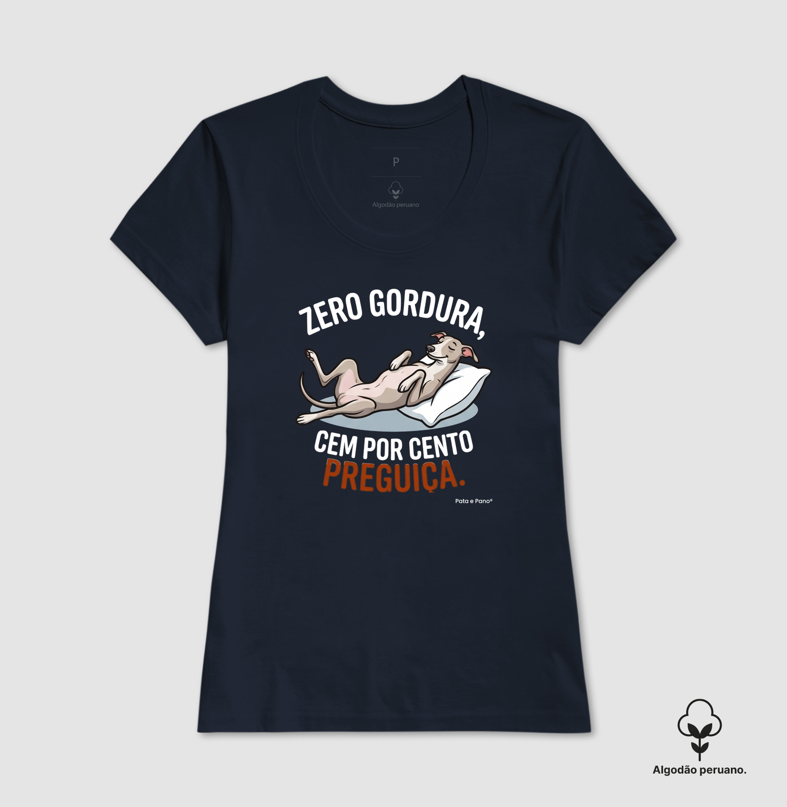 CAMISETA ALGODÃO PERUANO WHIPPET GALGO ZERO GORDURA - Imagem 4