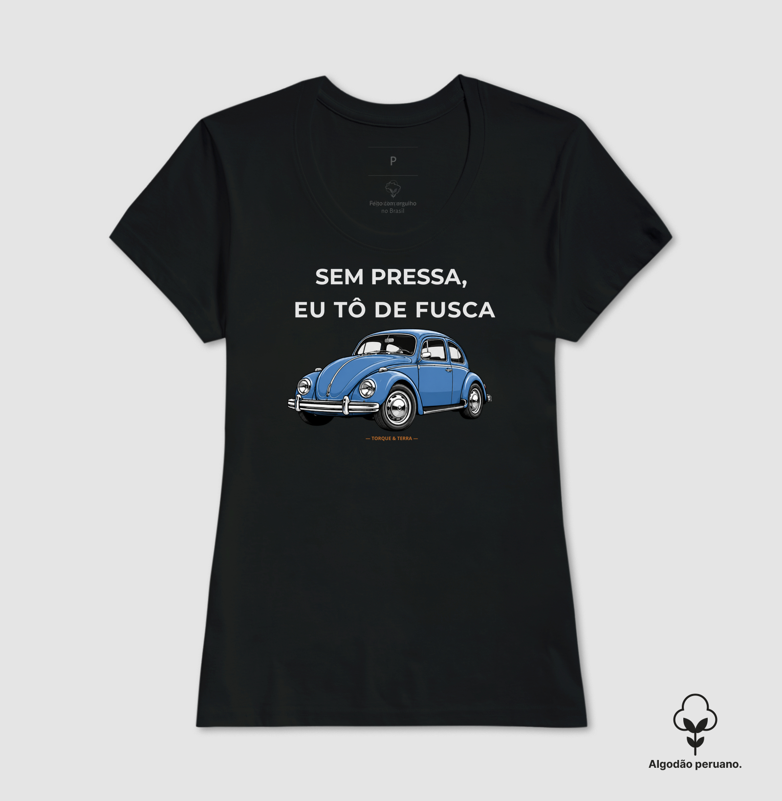 Sem pressa, eu tô de fusca - Azul médio acinzentado - Imagem 2