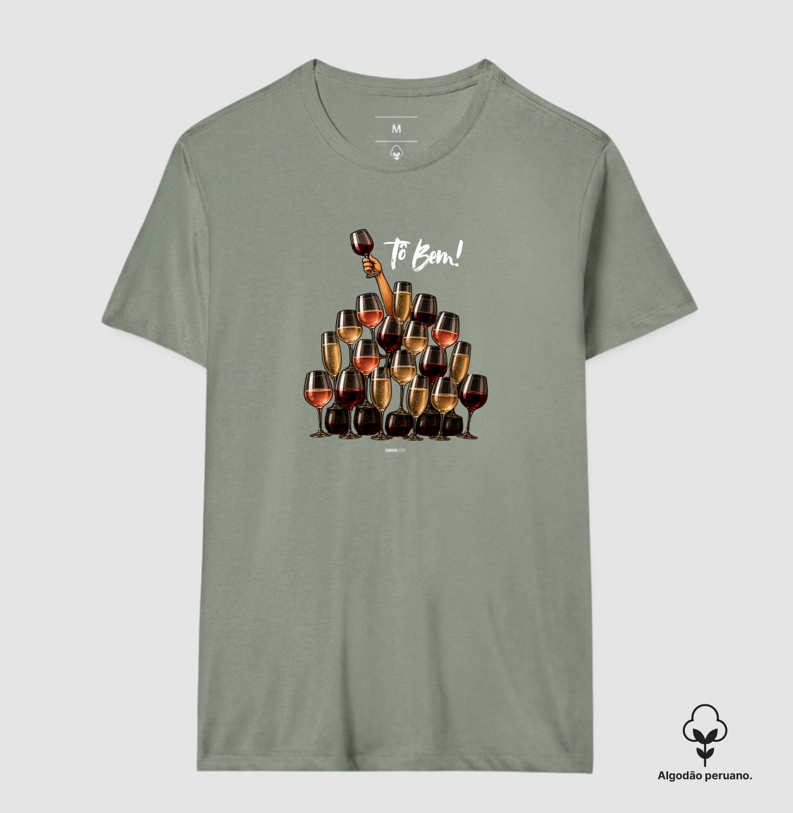 Camiseta Vinho - Tô Bem! - Taças - Imagem 5