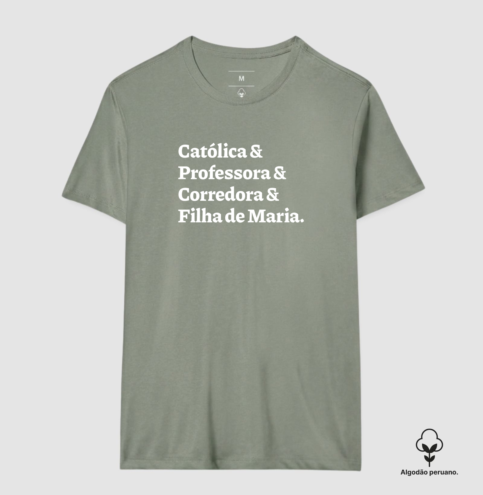 Católica & Professora & Corredora & Filha de Maria - Algodão Peruano - Imagem 6