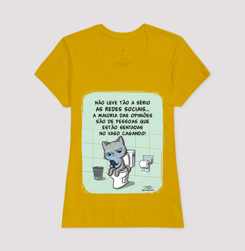 Camiseta Gato Sincero no Vaso - Imagem 15