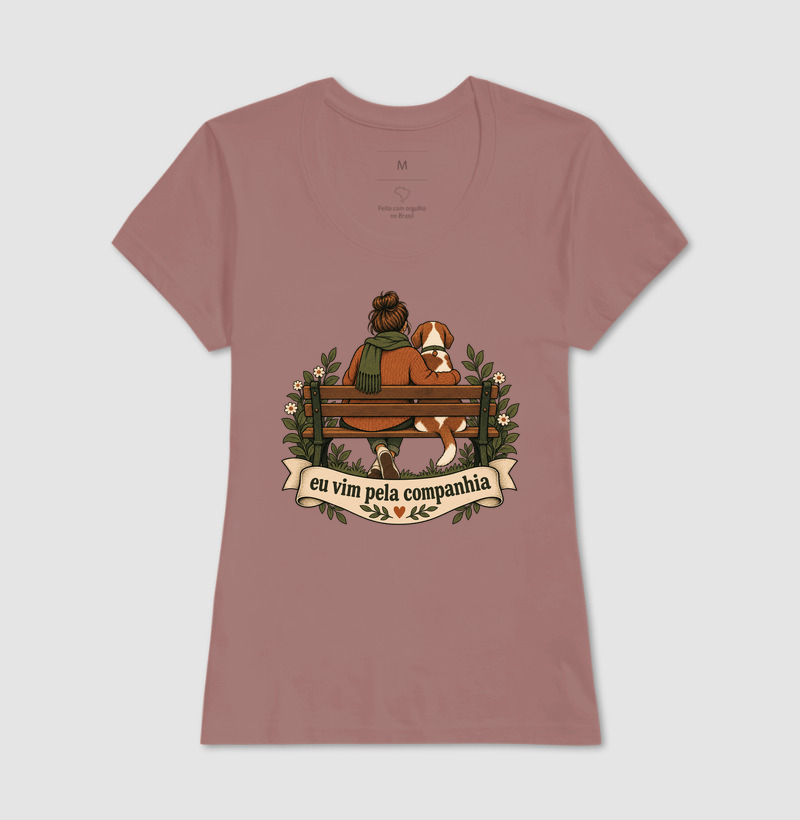 Camiseta Cachorro Afeto "eu vim pela companhia" | Pelo & Pano - Imagem 17