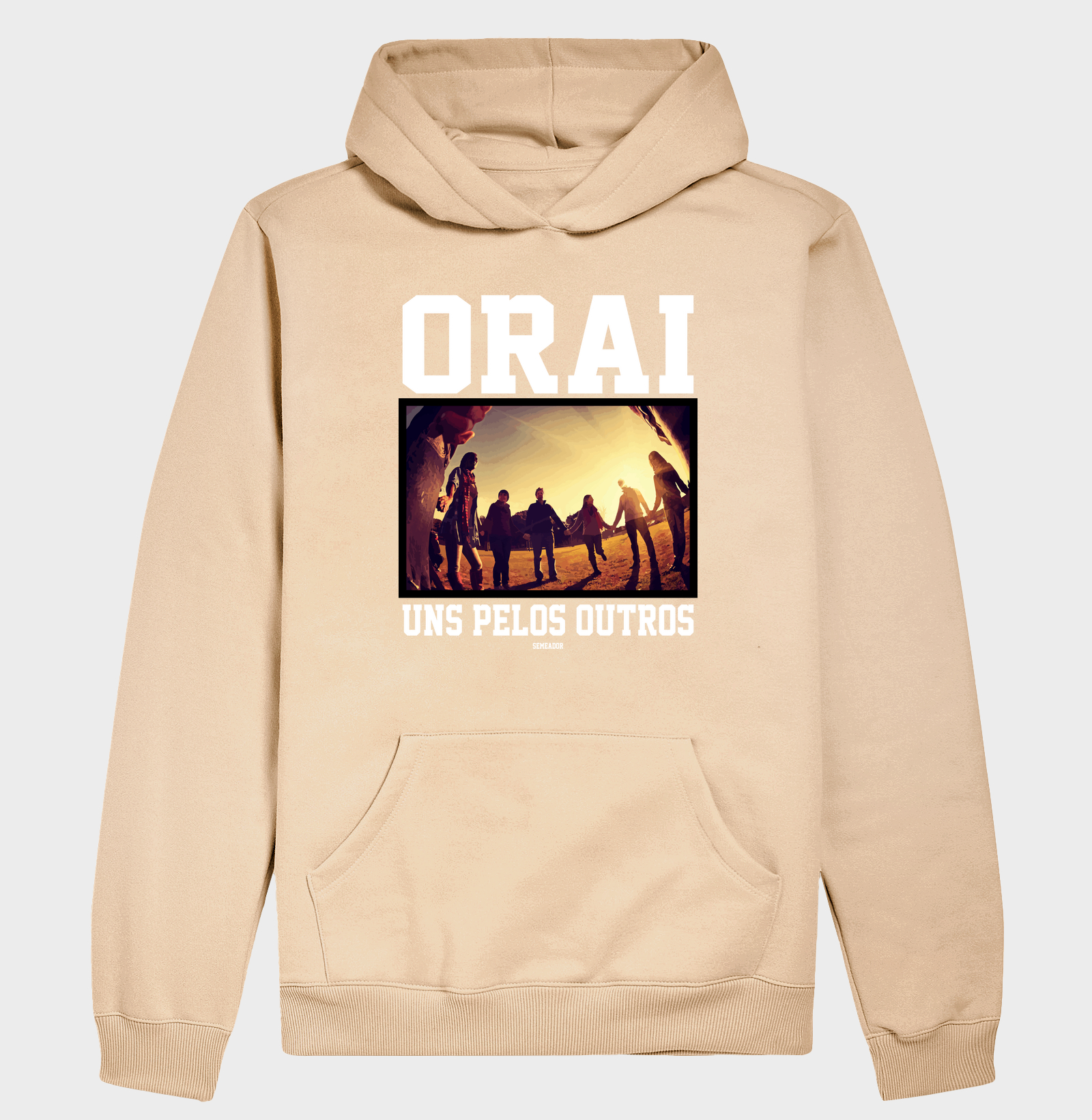 Hoodie Moletom Cristão Orai Uns Pelos Outros - Imagem 5