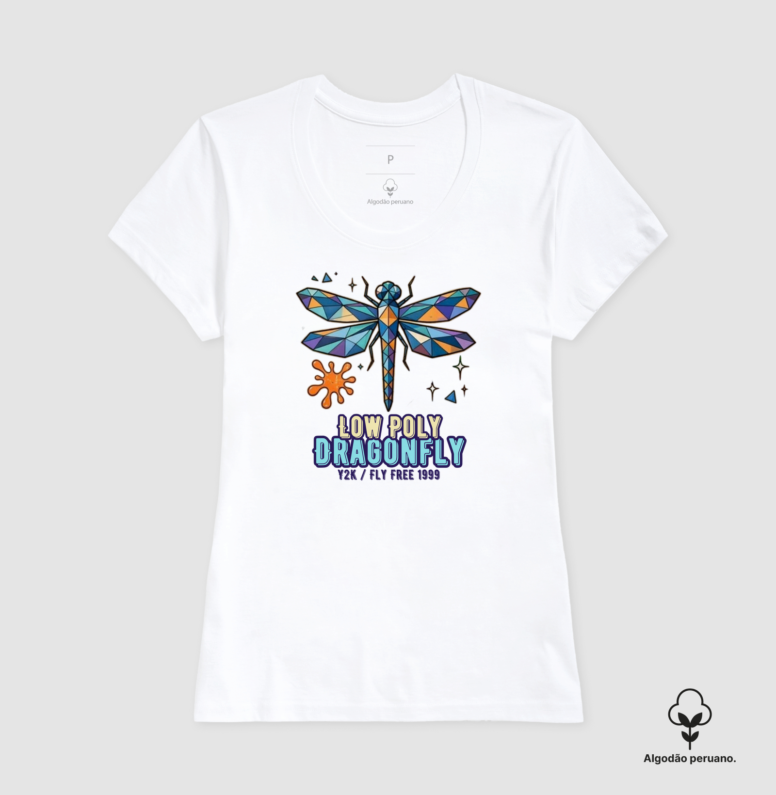 Camiseta Y2K Low Poly Dragonfly - Imagem 7