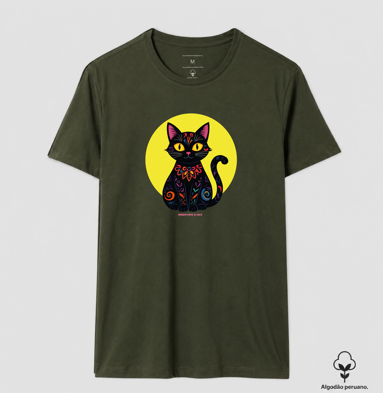Gata preta e fundo amarelo - Imagem 6