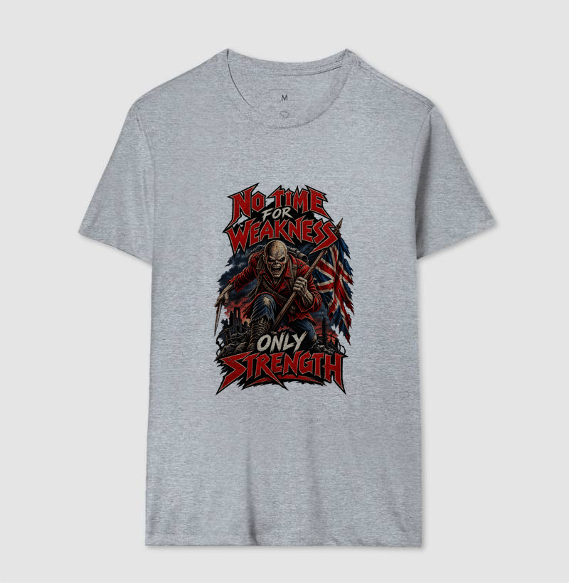 Camiseta Heavy Metal No Time for Weakness - Imagem 8