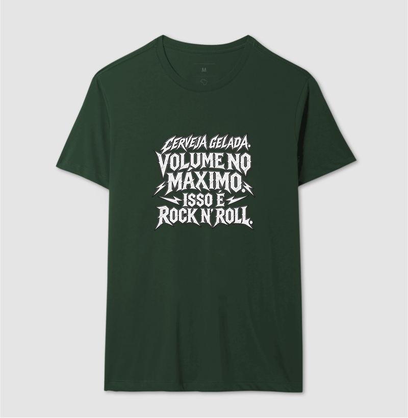 Camiseta Cerveja gelada. Volume no máximo. Isso é rock n' roll - Imagem 12