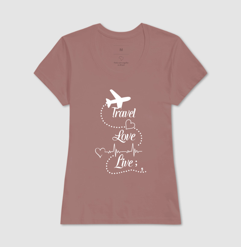 Camiseta Travel Love Live – Estampa de Viagem | Excursionista - Imagem 20