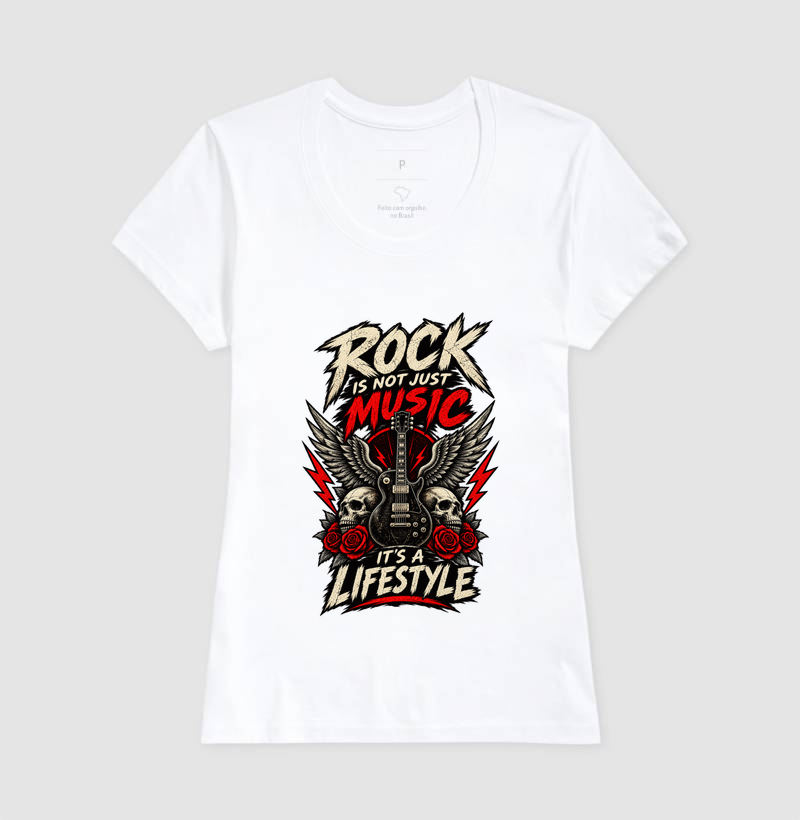 Camiseta Rock Is Not Just Music It’s a Lifestyle - Imagem 5