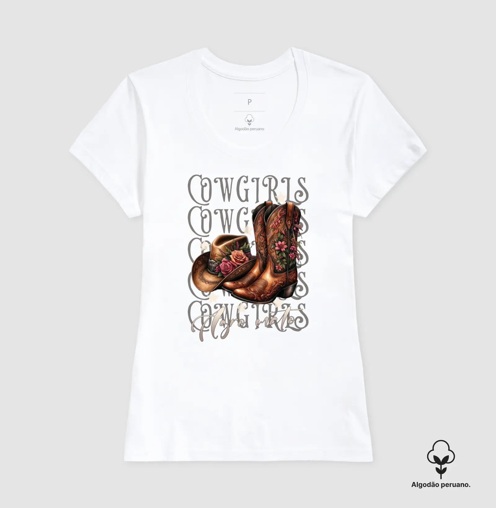 Camiseta Algodão Peruano Cowgirl - Imagem 3