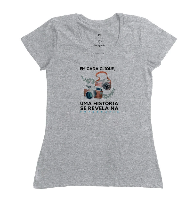 Camiseta feminina em cada clique - Imagem 5