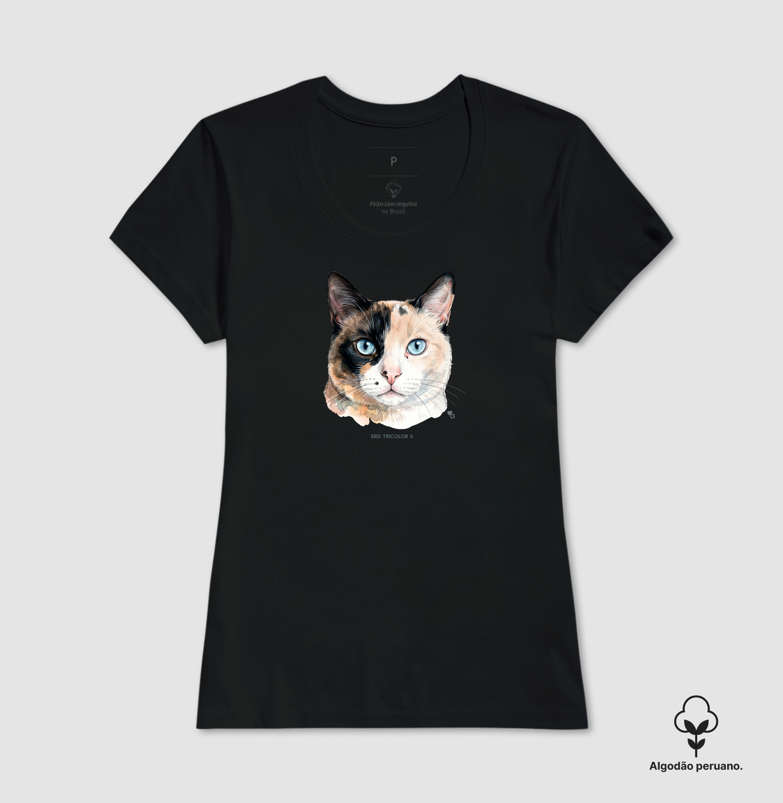 Gatos - SRD Tricolor II - Algodão Peruano - Imagem 7