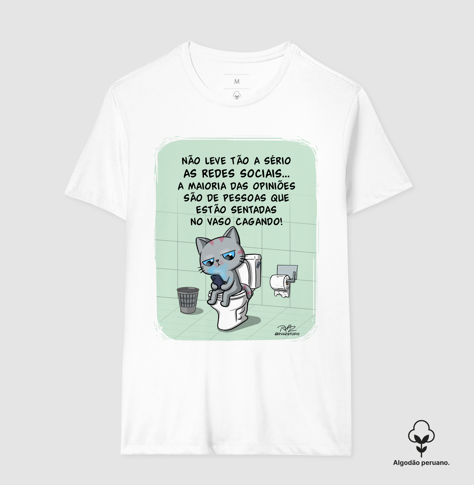 Camiseta Gato Sincero no Vaso - Imagem 5