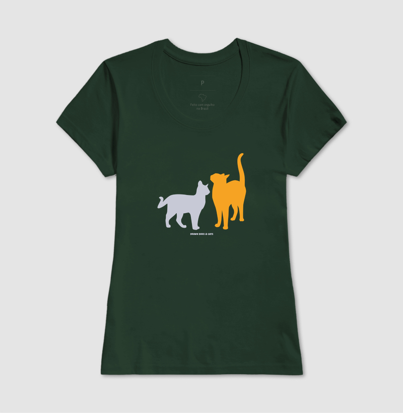 Silhuetas gatos laranja e cinza - Imagem 12
