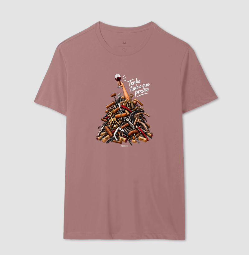 Camiseta “Tenho Tudo o Que Preciso (Mais Vinho)” – Wine Lover - Imagem 14