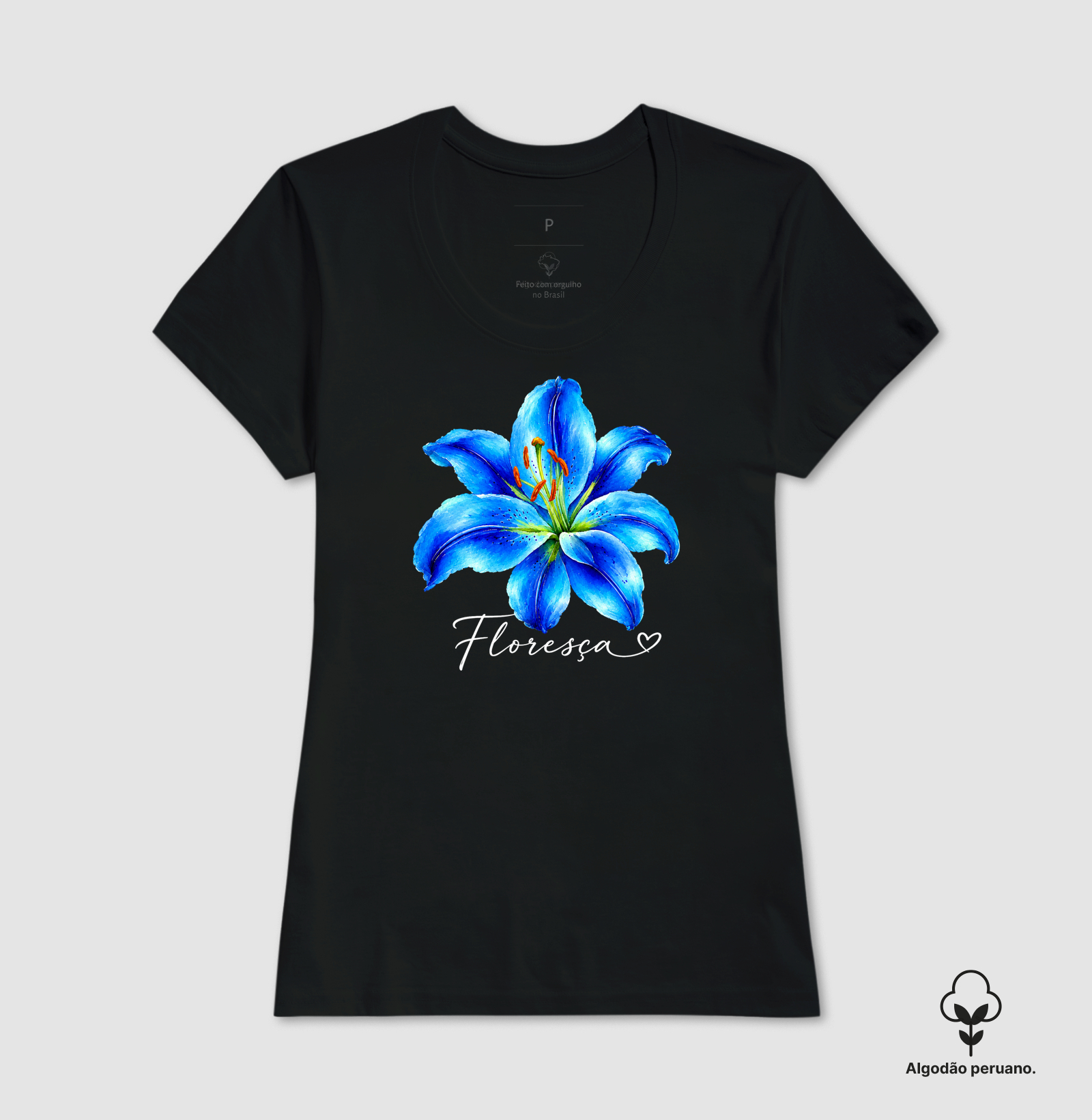 Camiseta Floresça Blue - Imagem 9
