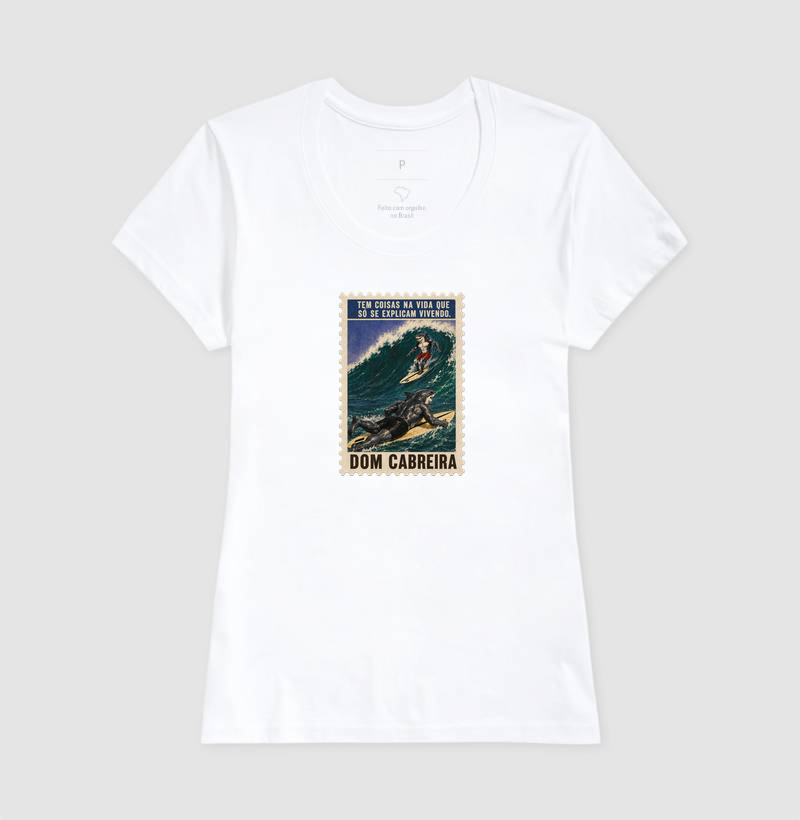 Camiseta Selo Vivendo a Vida do Surfe (feminina) - Imagem 6
