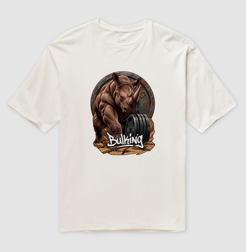 Camiseta Oversized Rinoceronte Halter | Origem Eterna — Aion Abstract - Imagem 4
