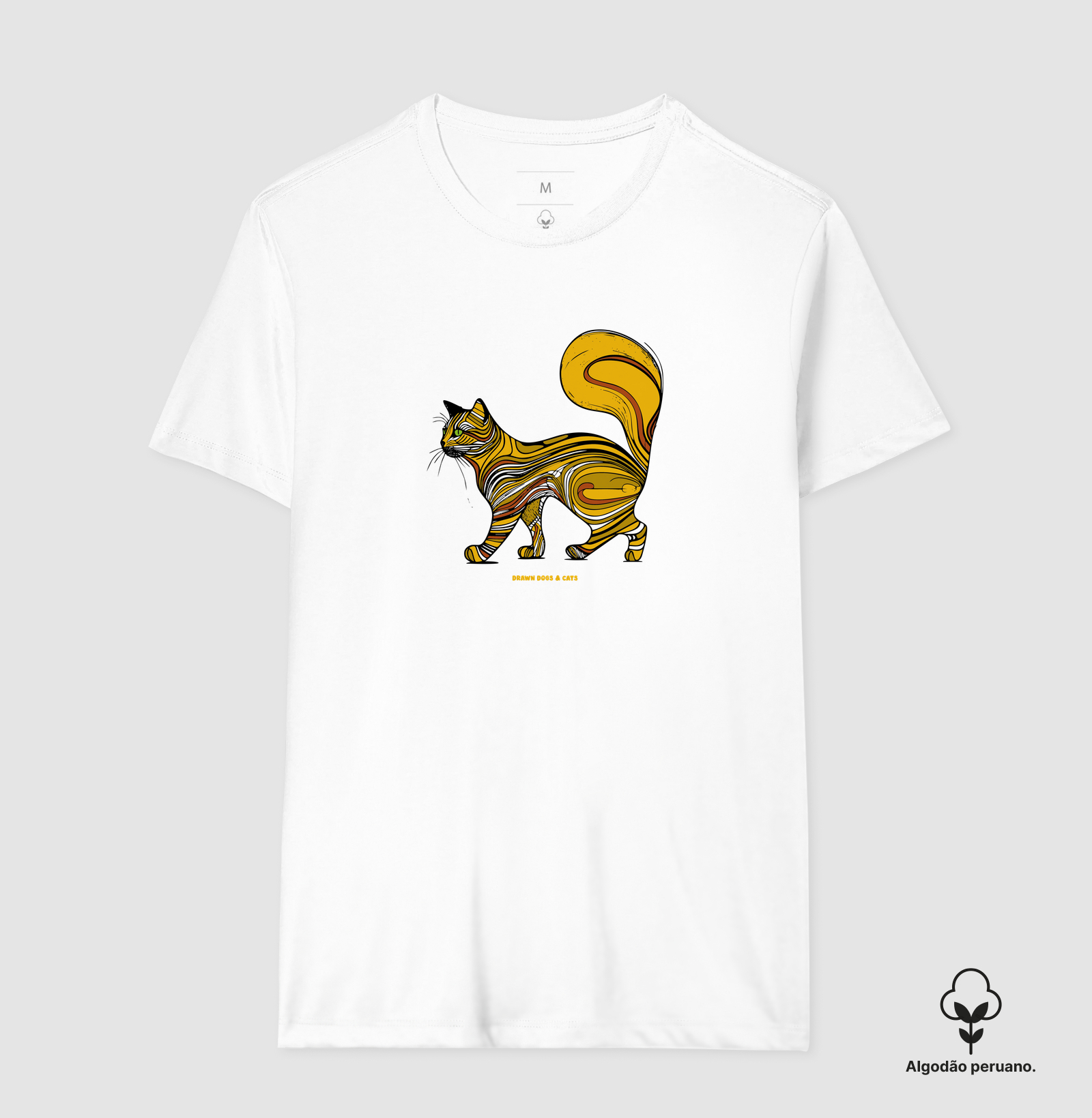 Gato amarelo com rabo grande - Imagem 6