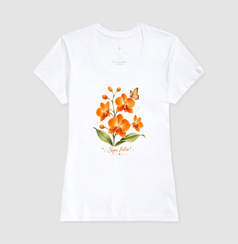 Camiseta Seja Feliz - Imagem 5