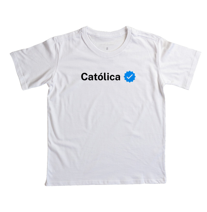 Camiseta Infantil Católica Verificado - Imagem 4