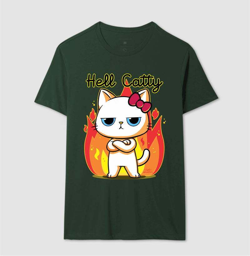 Camiseta Gato Sincero Hell Catty - Imagem 12