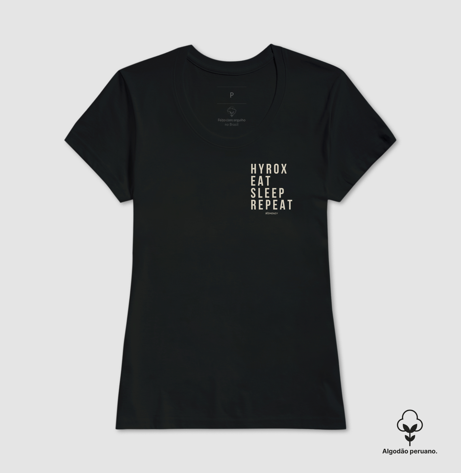 Camiseta Hyrox. Eat. Sleep. Repeat. - Algodão Peruano - Imagem 6