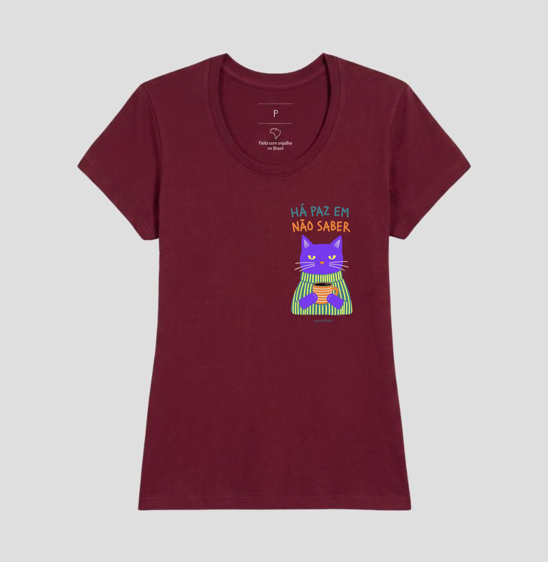 Camiseta Há Paz em Não Saber (estampa P) - Imagem 17