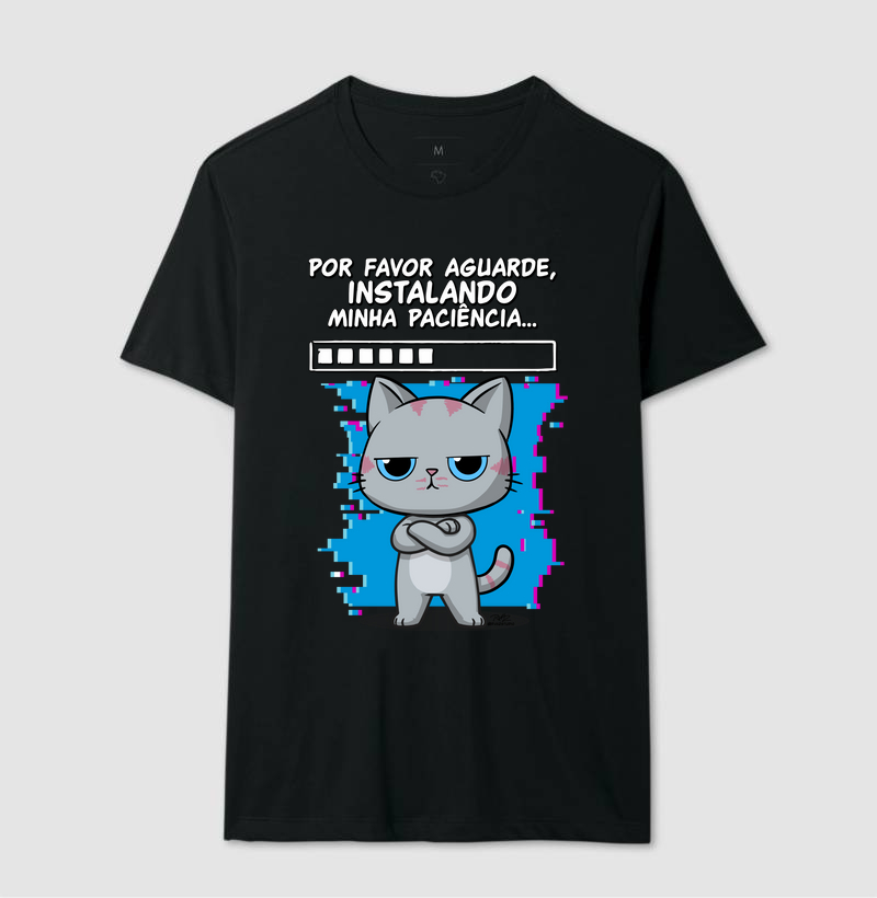 Camiseta Gato Sincero Paciência - Imagem 2