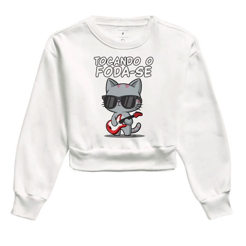 Camiseta Gato Sincero Tocando - Imagem 3