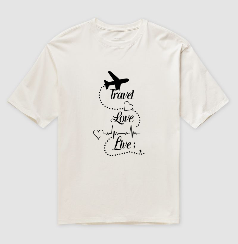 Camiseta Travel Love Live – Estampa de Viagem | Excursionista - Imagem 4