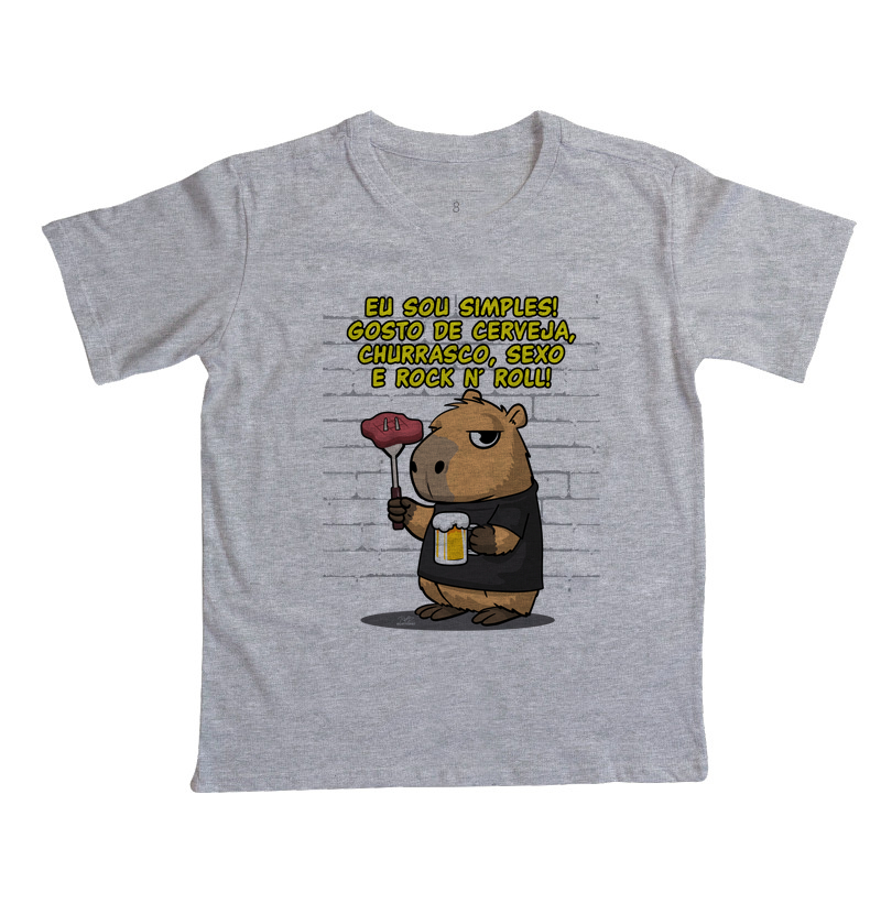 Camiseta Capivara rock simples - Imagem 5