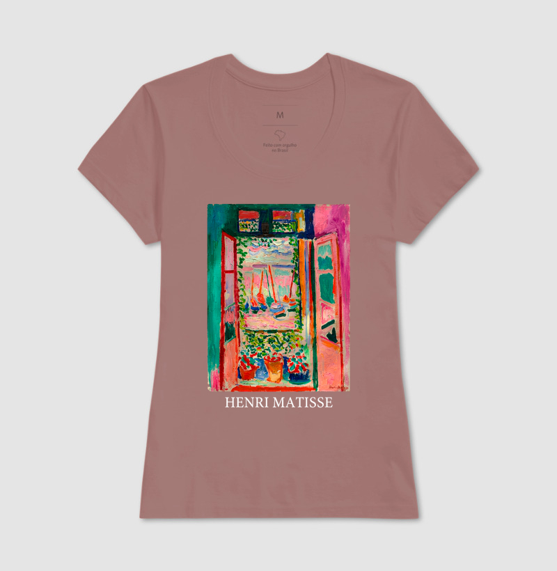 Camiseta Pintura Fauvista A Janela Aberta Matisse  - Imagem 17