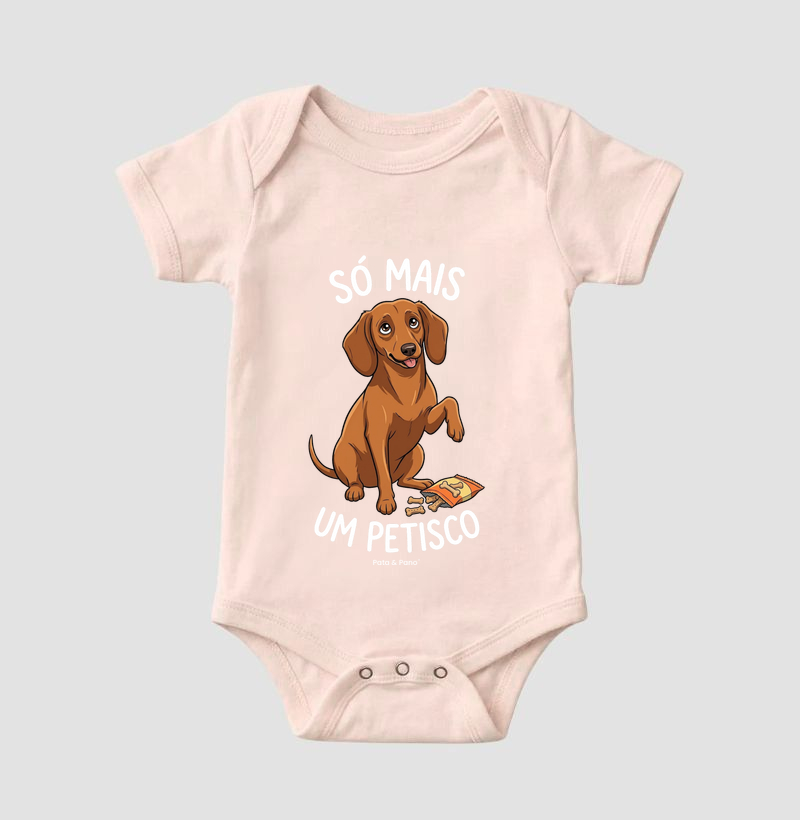 BODY BEBÊ DACHSHUND SALSICHA PETISCO - Imagem 5