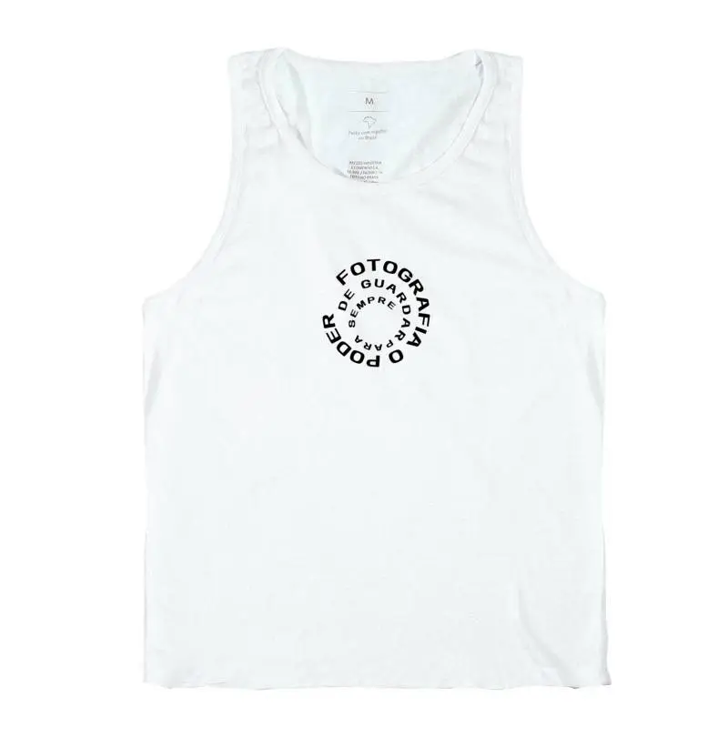 Camiseta regata fotografia o poder de guardar para sempre - Imagem 2