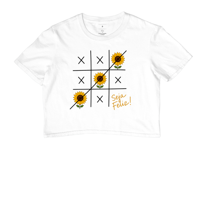 Camiseta Seja Feliz Girassol - Imagem 3
