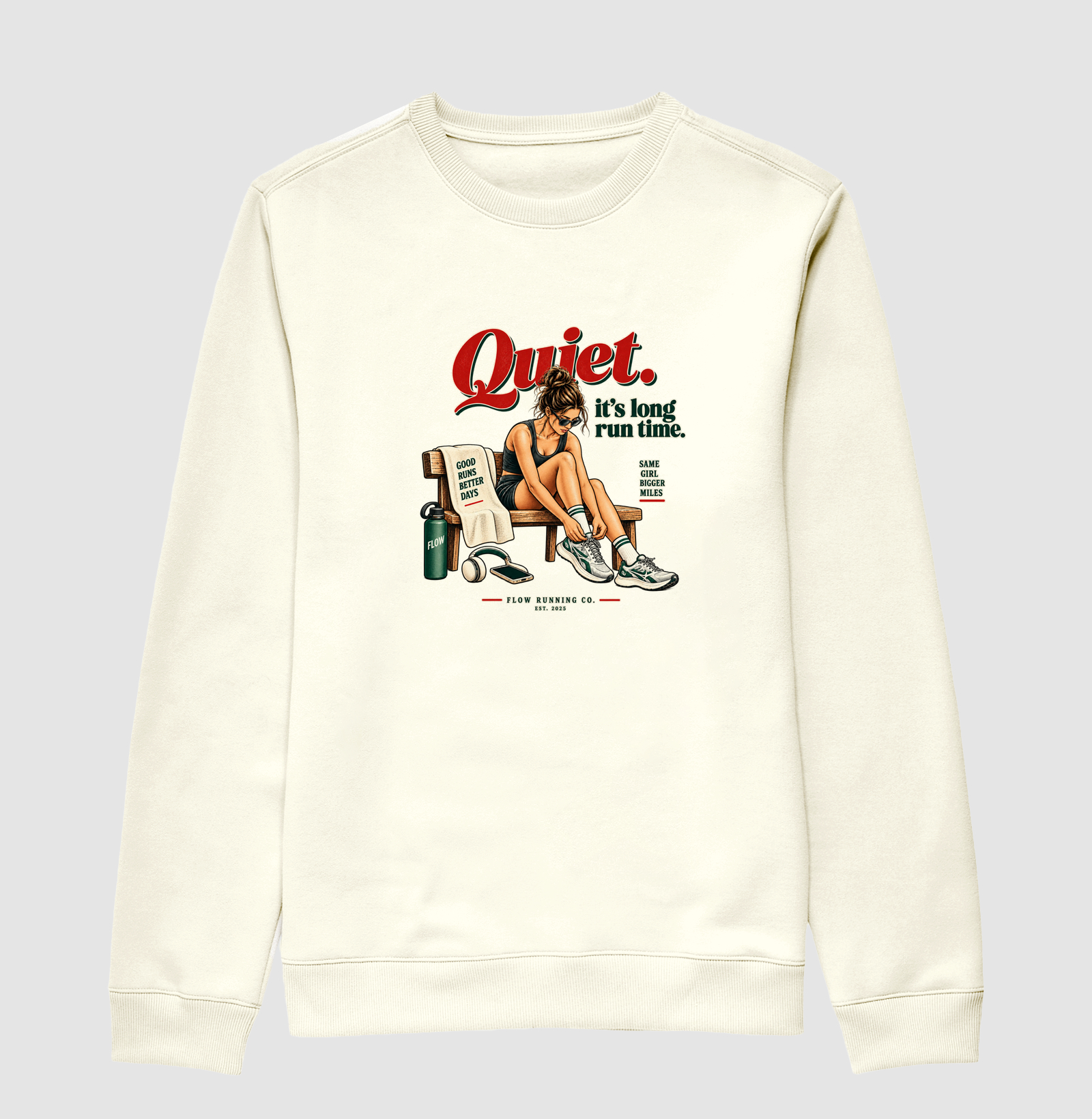 Moletom Corrida - Quiet, It's Long Run Time - Imagem 2