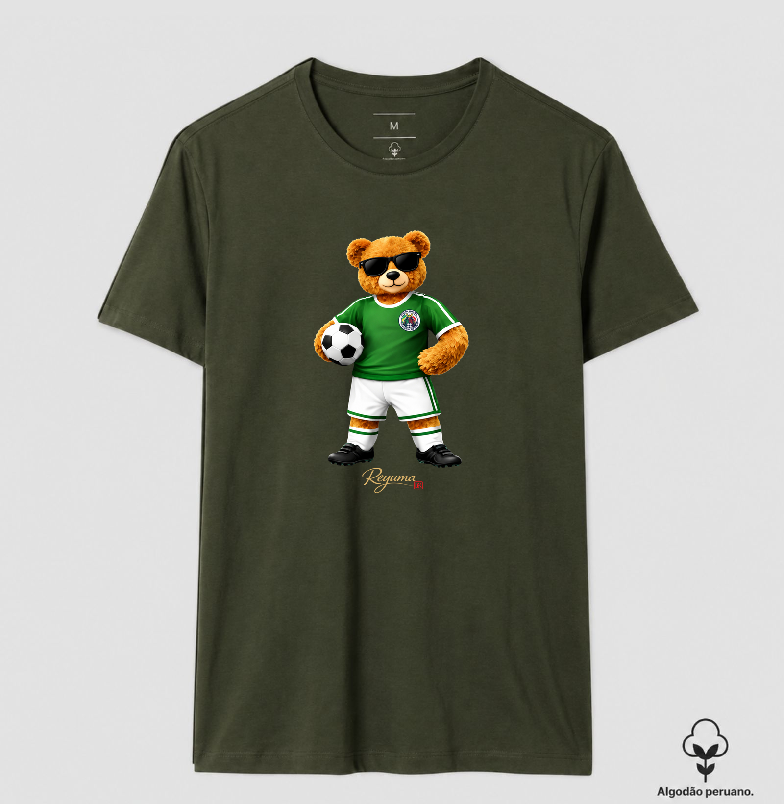 Camiseta Masculina e Feminina de Algodão Peruano Futebol "Mascote NBX" - Pai e Filho - Imagem 8
