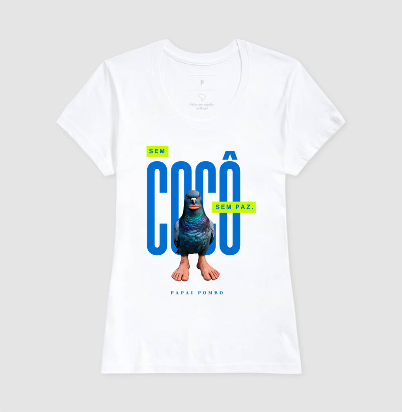 CAMISETA REGULAR SEM COCÔ, SEM PAZ. - Imagem 5