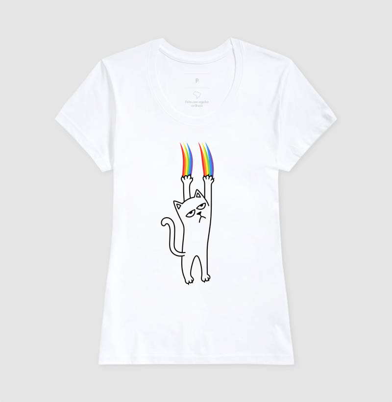 Rainbow Cat — LGBT, Orgulho Gay, Gato Queer, Humor | Ô Bicha! - Imagem 3