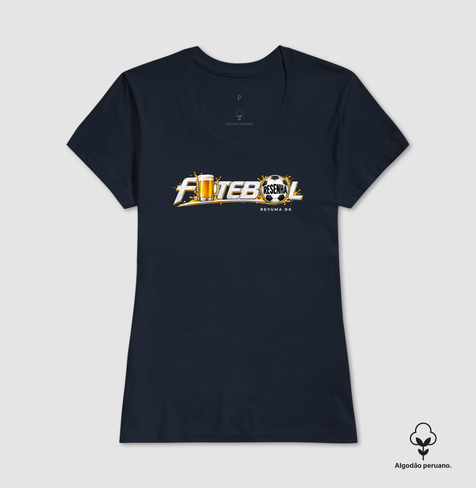 "Futebol Resenha" - Futebol - Camiseta Algodão Peruano Masculina, Feminina e Babylook - Imagem 6