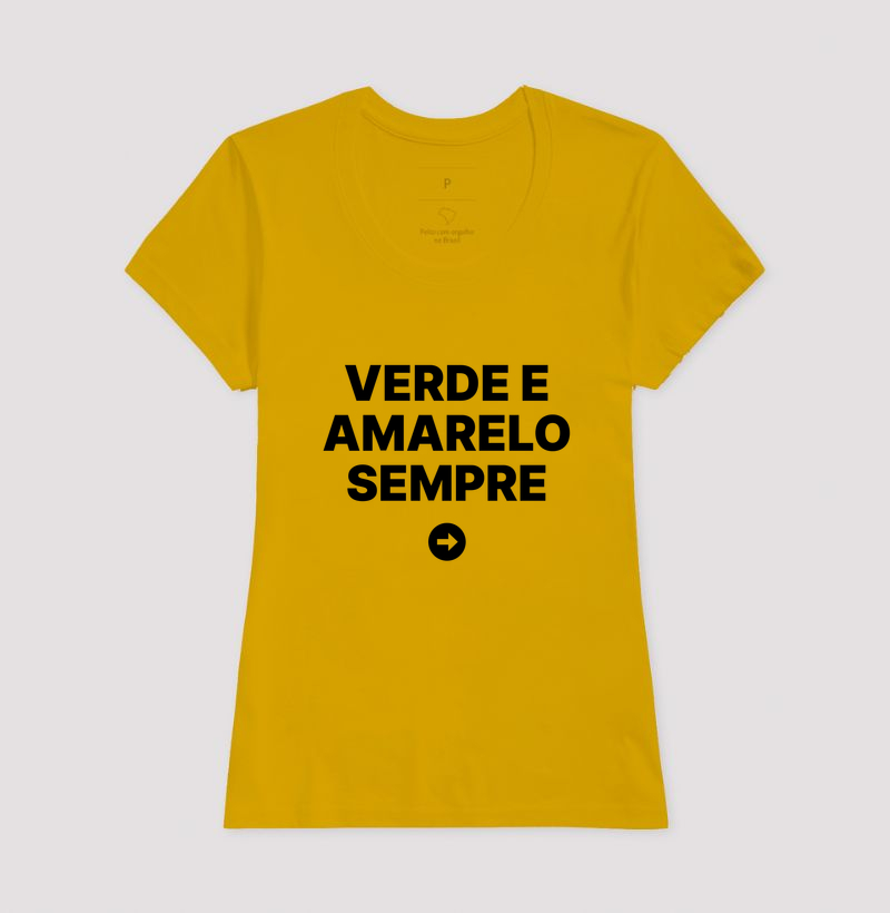 Camiseta Verde e amarelo sempre - Imagem 13