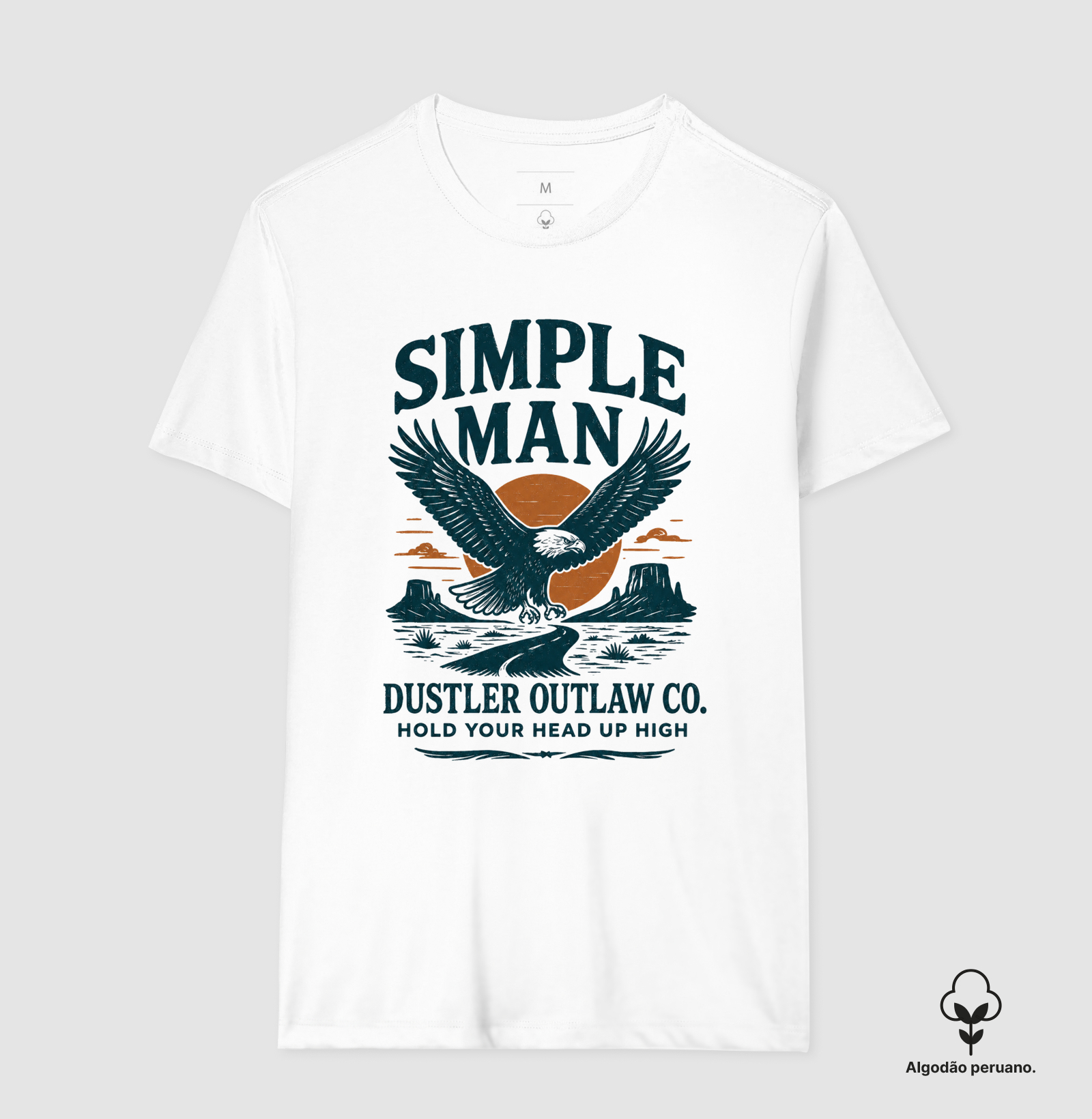 Camiseta Country Simple Man – Hold Your Head Up High - Imagem 2